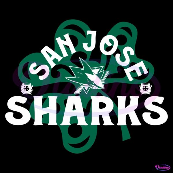 San Jose Sharks St Patricks Day Richmond Shamrock SVG