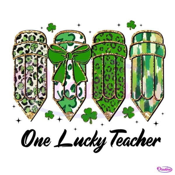 Shamrock St Patricks Day Teacher Pencil Png