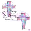 She Is Strong Proverbs 31:25 Christian Easter PNG