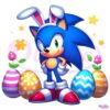 Sonic Easter Bunny Eggs Chilling With My Peeps PNG