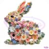 Spring Watercolor Floral Easter Bunny PNG