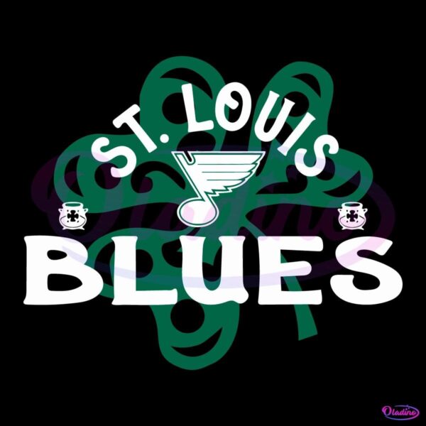 St Louis Blues Shamrock SVG for St Patricks Day in Richmond