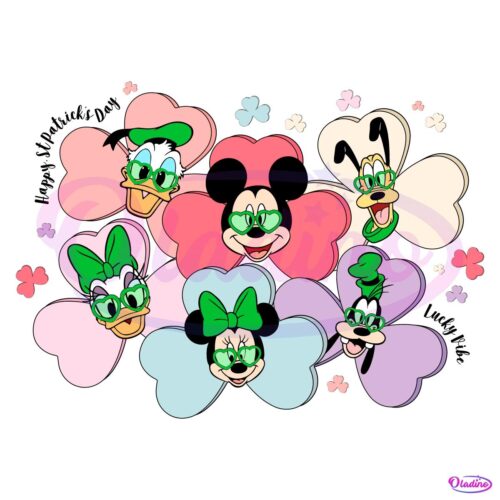 St Patrick Day Mickey Minnie And Friends Svg