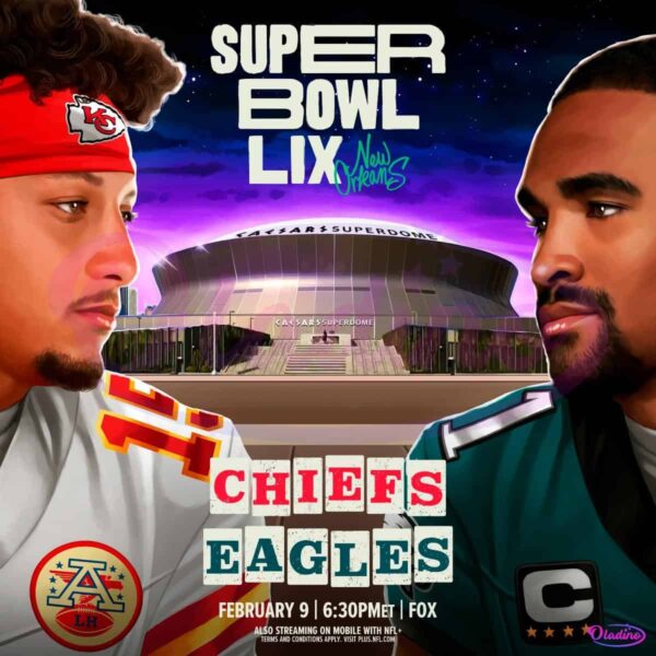 Super Bowl LIX New Orleans Chiefs Eagles Mahomes Vs Hurts PNG