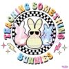 Teaching Bunnies in Checkers Adorable PNG Design