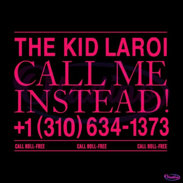 The Kid Laroi Call Me Instead SVG