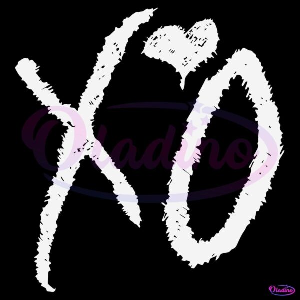 The Weekend X O Heart SVG