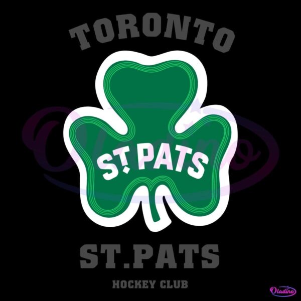 Toronto St Patricks Hockey Club Lucky Cover SVG
