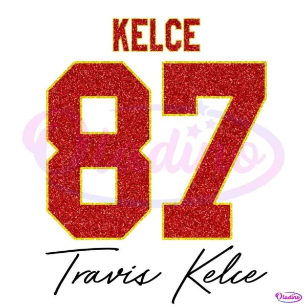 Travis Kelce 87 Wears The No 87 PNG