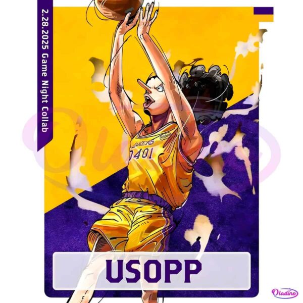 Usopp Los Angeles Lakers X One Piece PNG