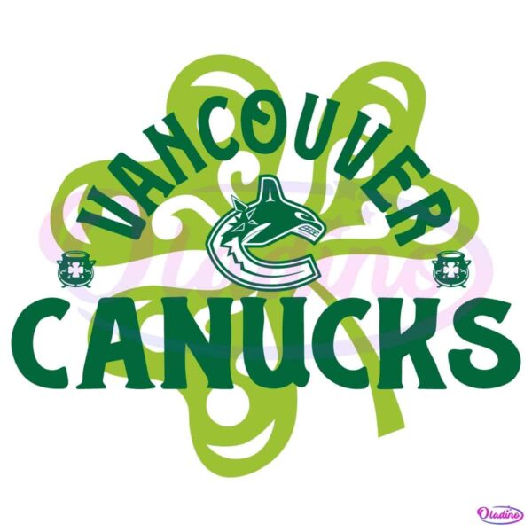 Vancouver Canucks St Patricks Day Richmond Shamrock SVG