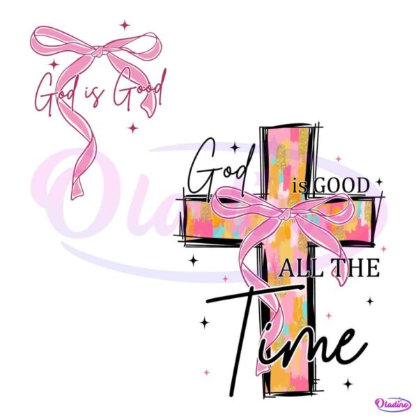 Vintage God Is Good All The Time PNG