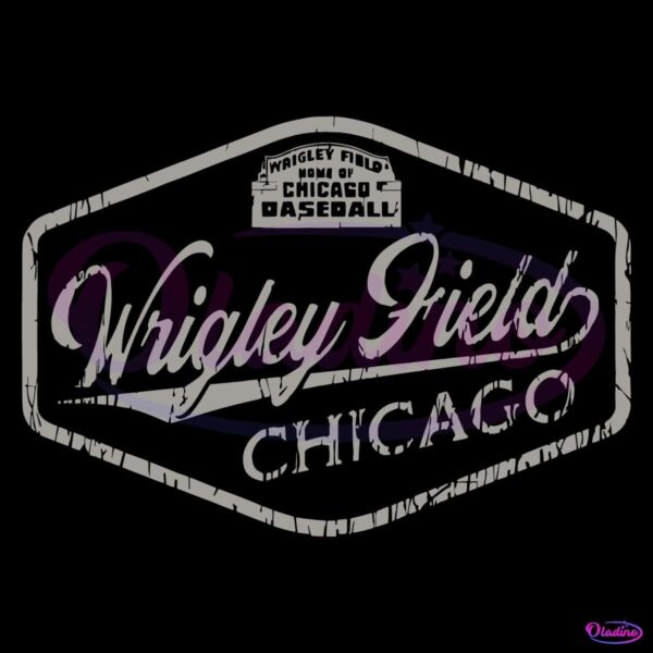 Vintage Wrigley Field 2025 Chicago Baseball SVG