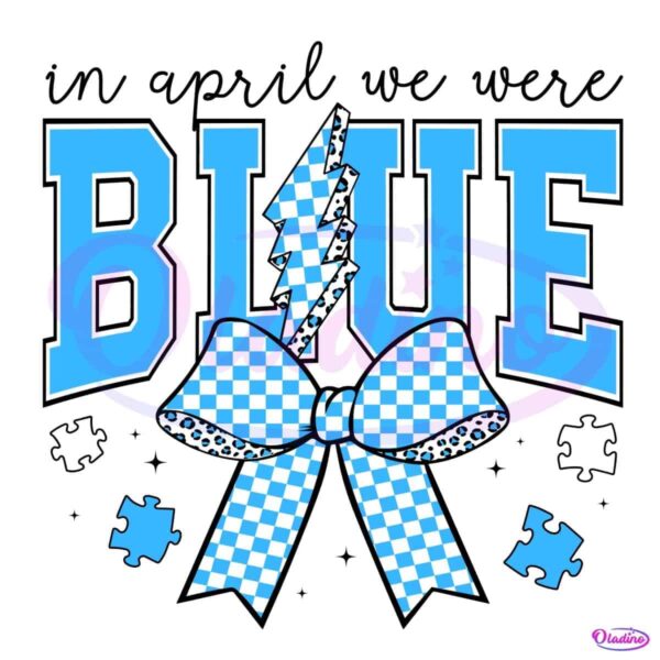 Wear Blue in April Stunning PNG Design