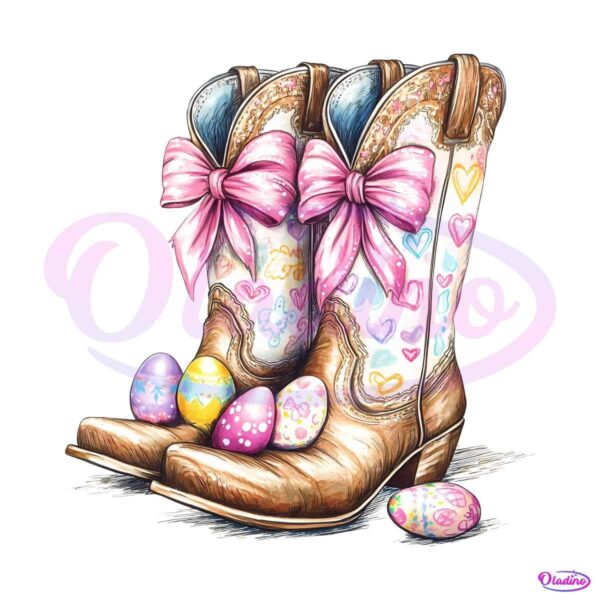 Western Cowgirl Boots easter Coquette PNG