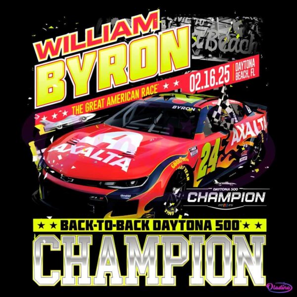 William Byron 2025 Back To Back Daytona 500 Champion PNG
