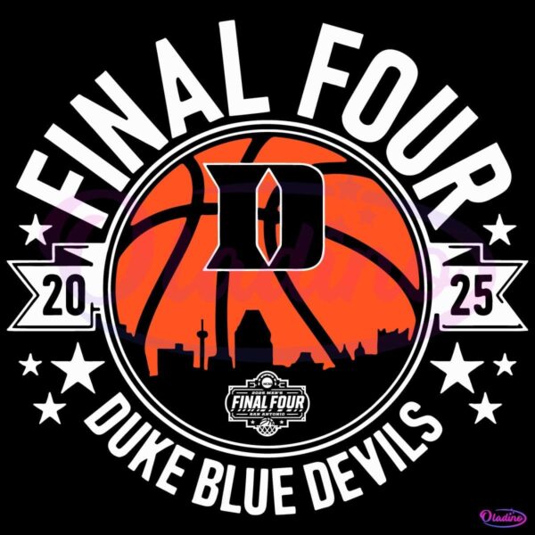 2025 Final Four Duke Blue Devils Basketball SVG