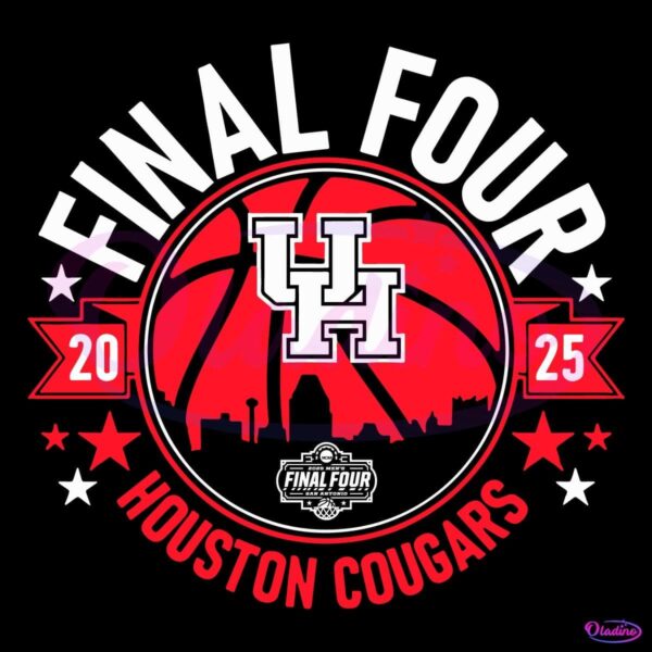 2025 Final Four Houston Cougars Basketball SVG