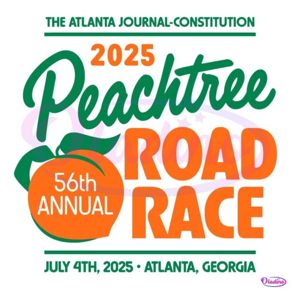2025 Peachtree Road Race 56Th Annual The Atlanta Journal Constitution SVG