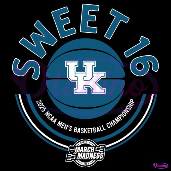 2025 Sweet Sixteen Kentucky Wildcats Basketball SVG