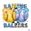 Baseball Softball Coquette Checkered Mama PNG