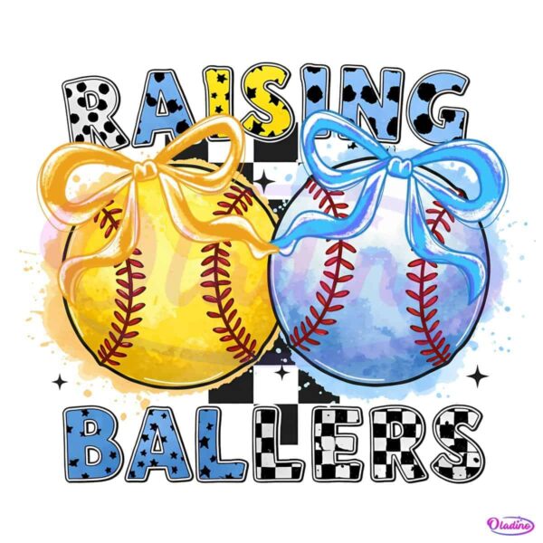 Baseball Softball Coquette Checkered Mama PNG