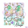 Brushstroke Love Nurse Easter Coquette Bow PNG