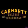 Carhartt Built For Generations Est 1889 SVG