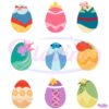 Colorful Disney Princess Easter Eggs SVG
