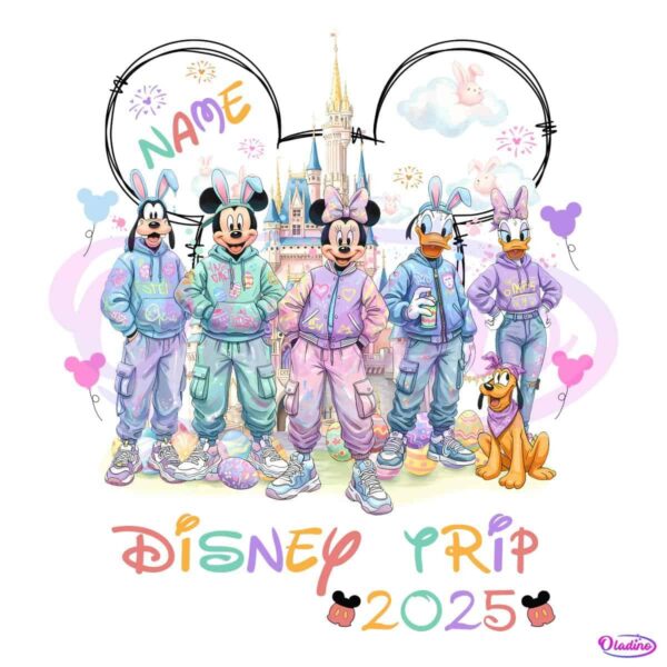 Custom Disney Friends Streetwear for Your 2025 Trip PNG