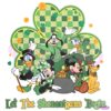 Disney Let The Shenanigans Begin Checkered Shamrock PNG