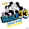 Fallout Greetings From Vault 33 Surface Never Vault Forever SVG
