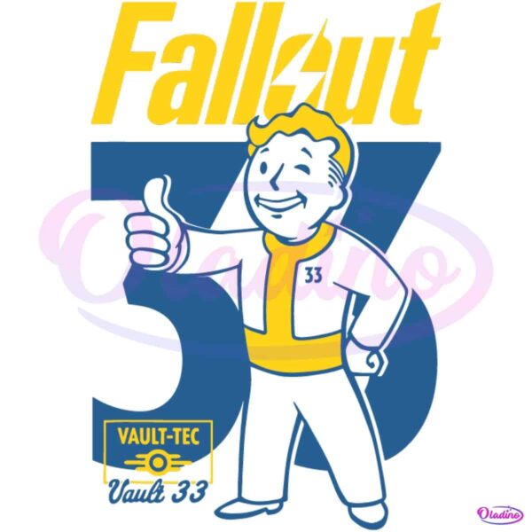 Fallout Vault Tec Vault 33 SVG