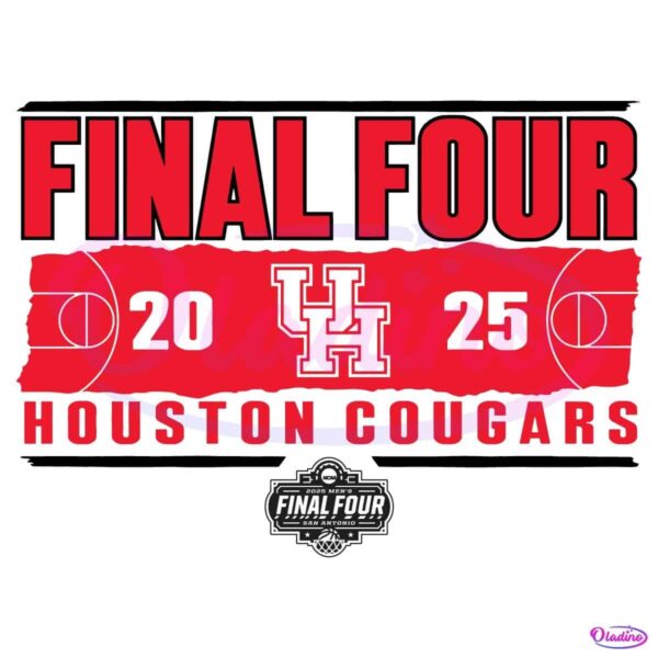 Final Four 2025 Ncaa Mens Basketball Houston Cougars SVG