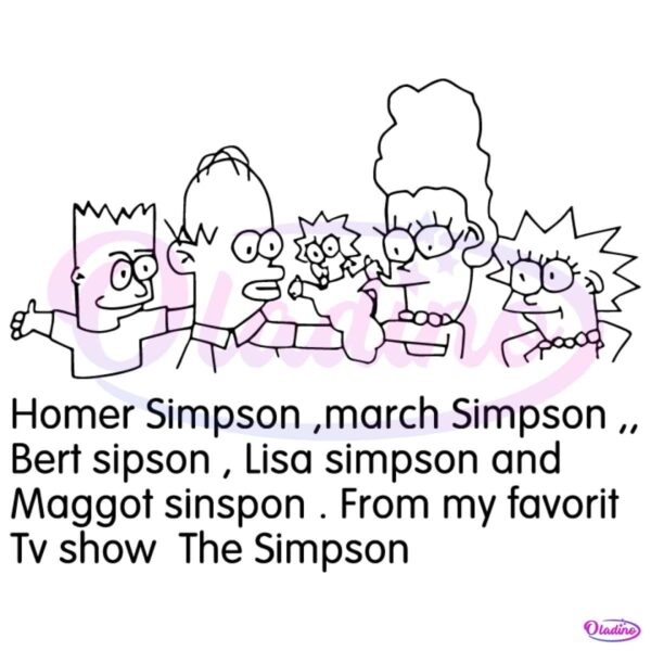 From My Favorit Tv Show The Simpson SVG