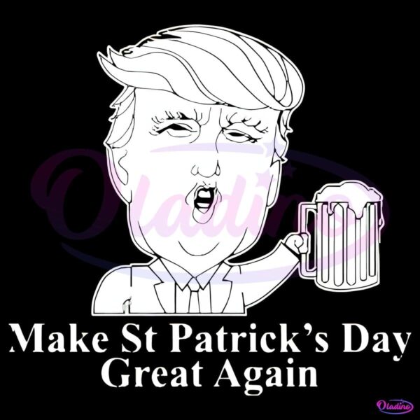 Funny St Patricks Day Donald Trump Parody Maga PNG