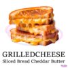 Grilled Cheese Slice Bread Cheddar Butter PNG