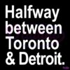 Halfway Between Toronto And Detroit SVG