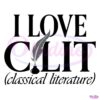 I Love C Lit Classical Literature SVG