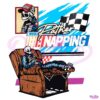 I Would Rather Be Napping Skeleton Nascar PNG