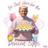 Just Here For Deviled Eggs Coquette Bow Easter Day Trump PNG