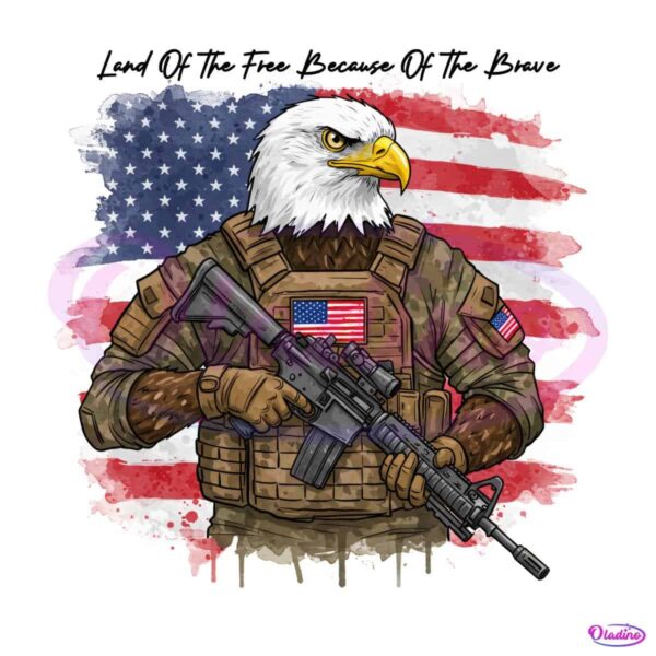 Land Of The Free Because Of The Brave PNG