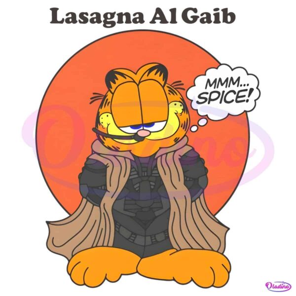 Lasagna Al Gaib Funny Garfield Cat PNG