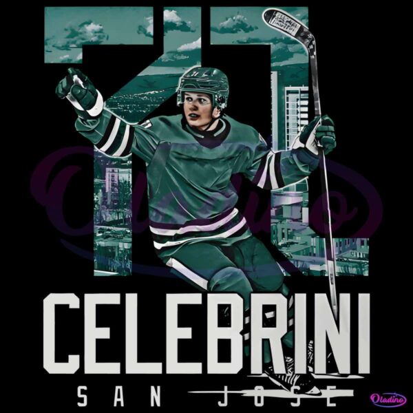 Macklin Celebrini 71 San Jose Sharks Landmark Hockey PNG