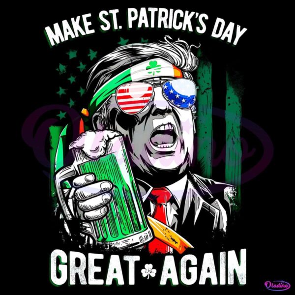 Make St Patricks Day Great Again Trump Beers Sunglasses PNG