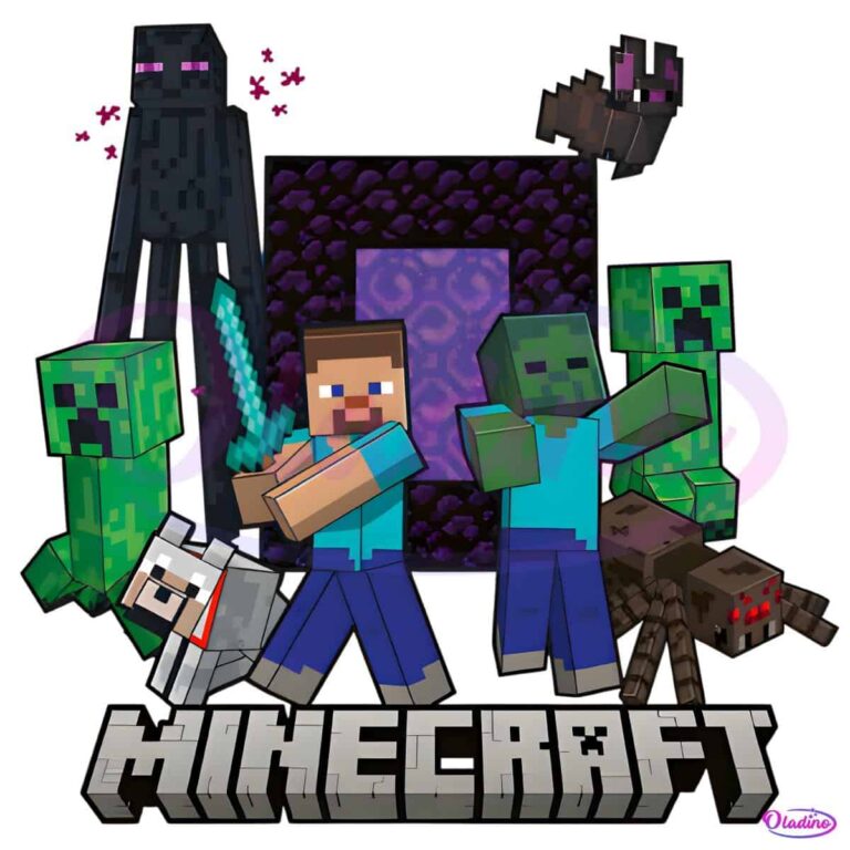 Minecraft Iconic Group Png - Free Download