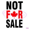 Not For Sale Canada Leaf SVG