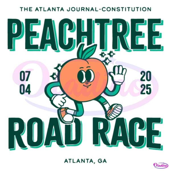 Peachtree Road Race 07 04 2025 Atlanta Ga SVG
