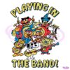 Playing In The Band Cartoon Character SVG