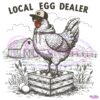 Retro Chicken Lady Local Egg Dealer PNG
